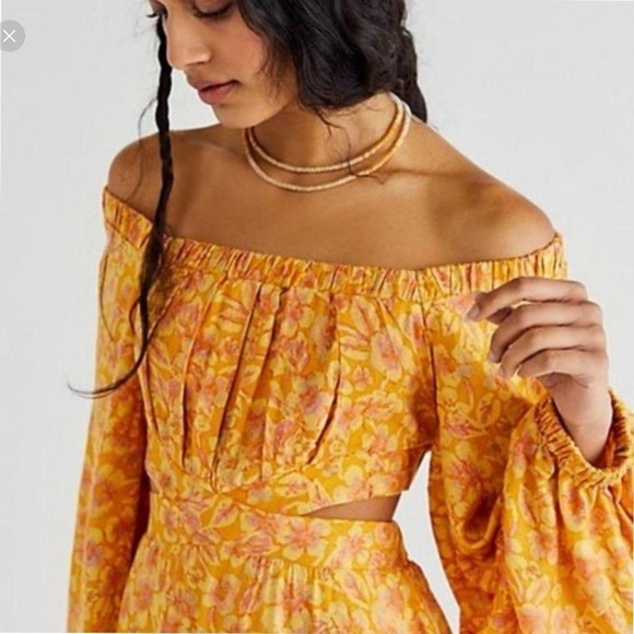 Free People Women's Pink and Gold Mini Dress - Picture 3 of 5